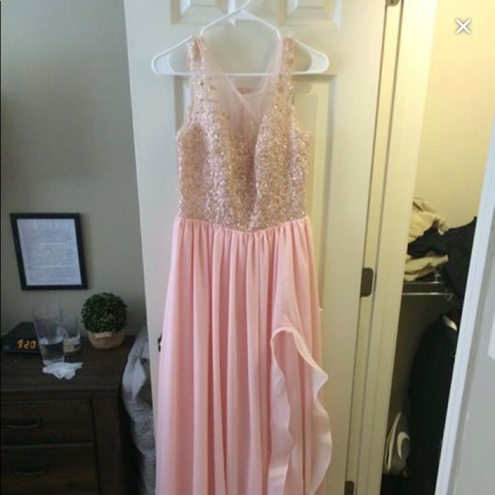 Blush ball gown